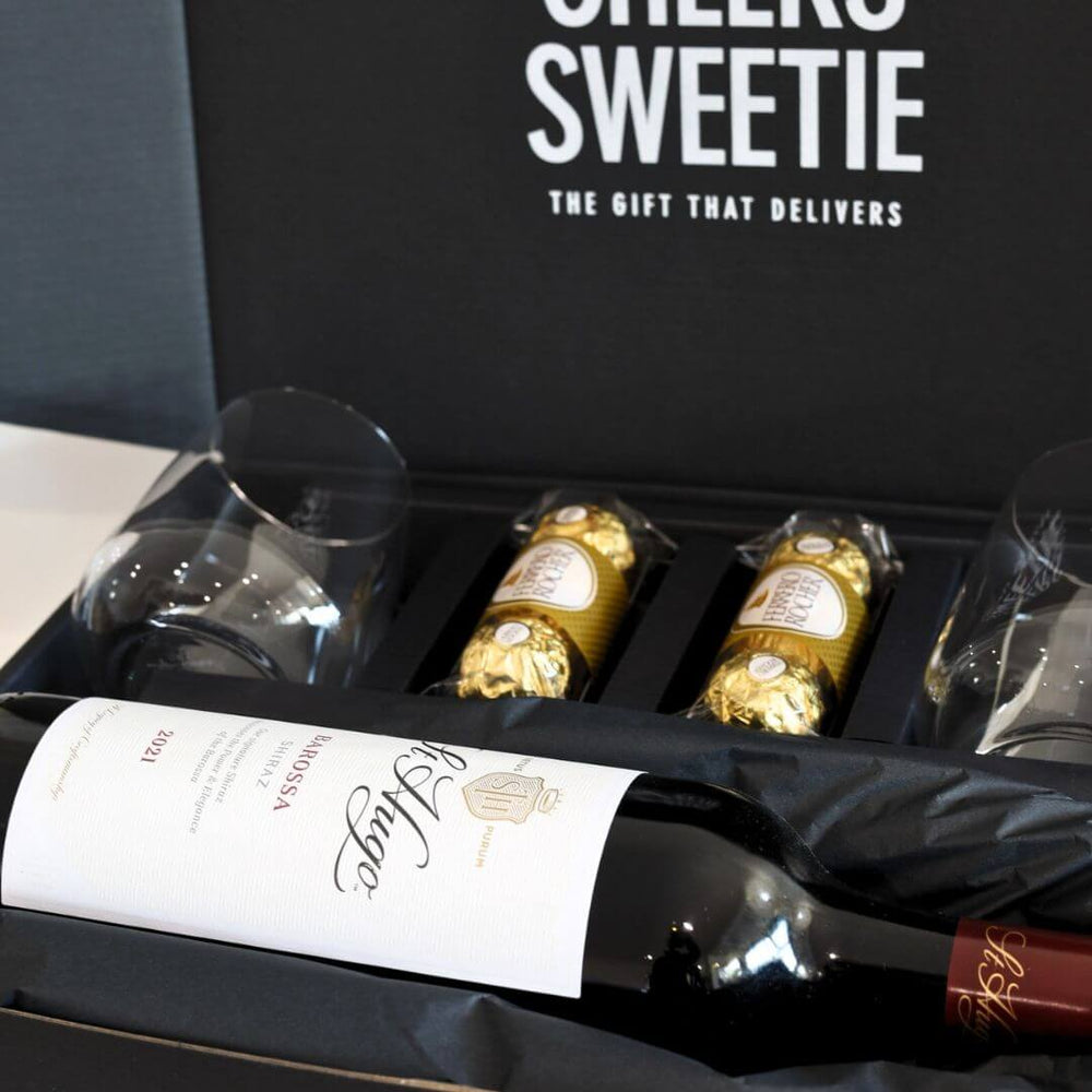 Shiraz wine hamper perfect for clients or corporate gifts