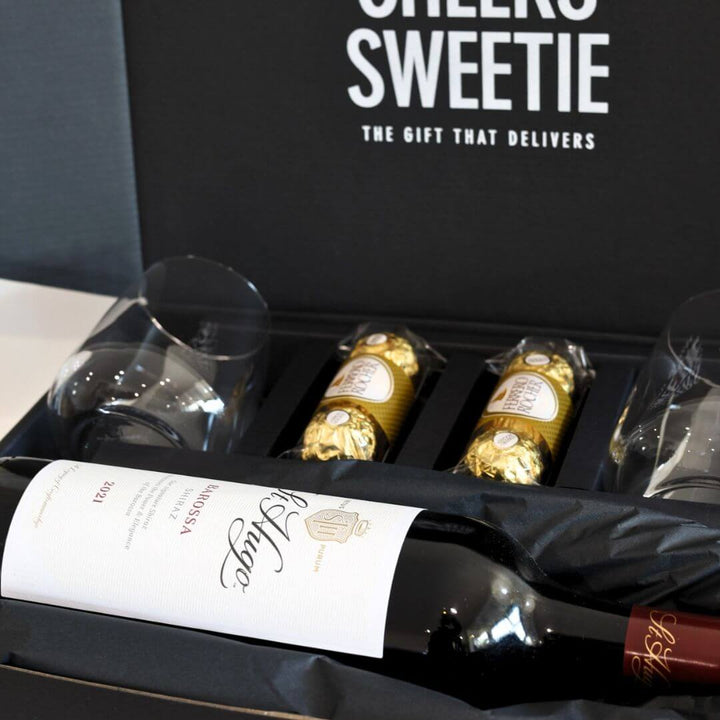 Shiraz wine hamper perfect for clients or corporate gifts