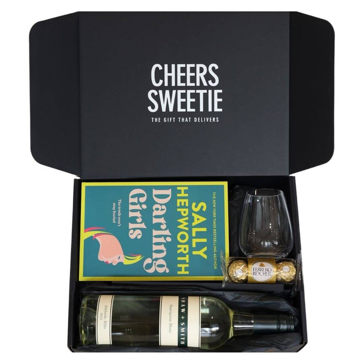 Mother's Day White Wine & Book Hamper - Customisable