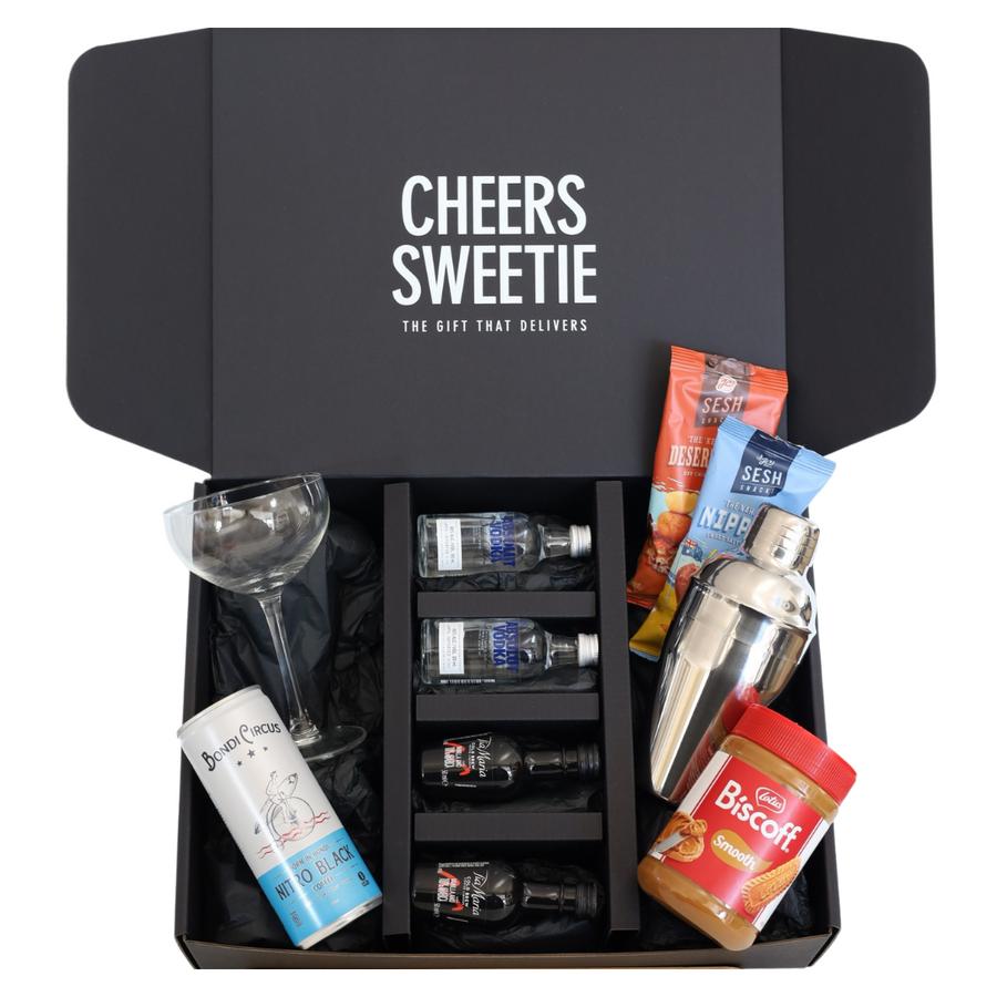 Biscoff Martini Cocktail Kit Hamper Fast Delivery Cheers Sweetie