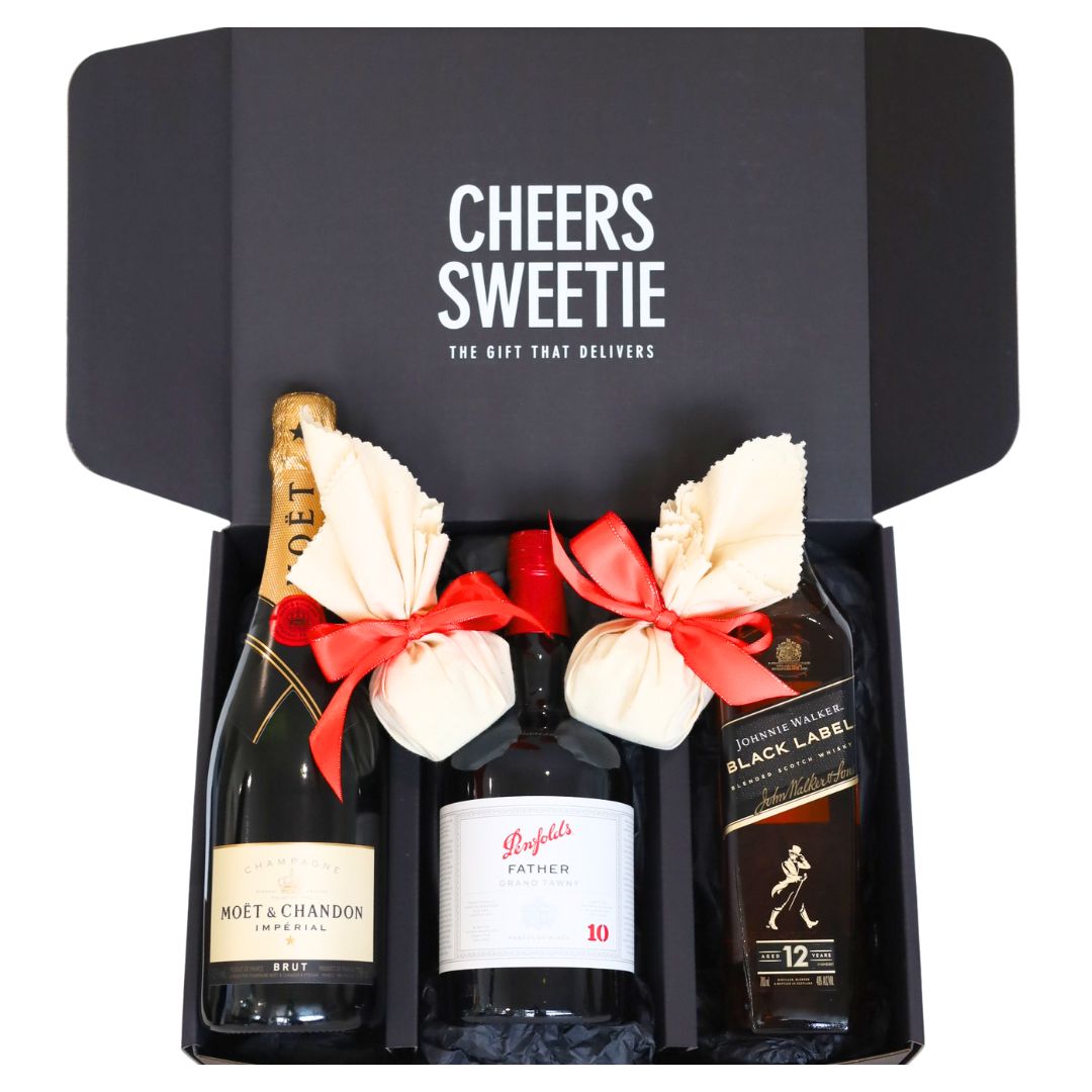 Christmas Hamper Moet Port Scotch