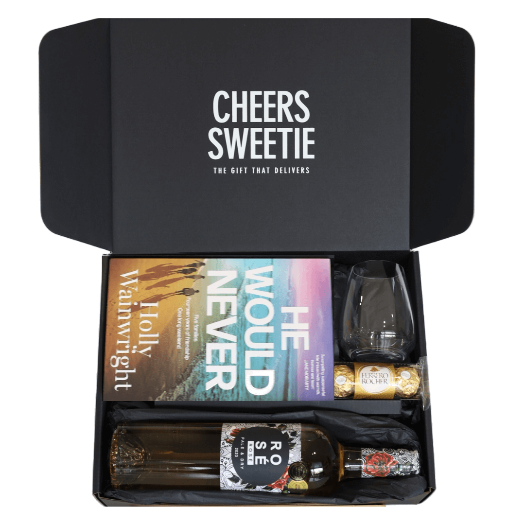 Red Wine & Book Hamper - Customisable